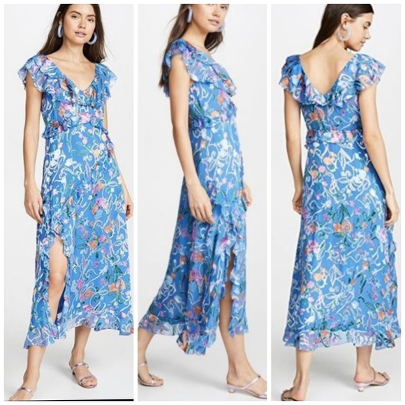 Tanya Taylor Dresses & Skirts - Tanya Taylor 18 Arielle Maxi Ruffled Dress SIlk